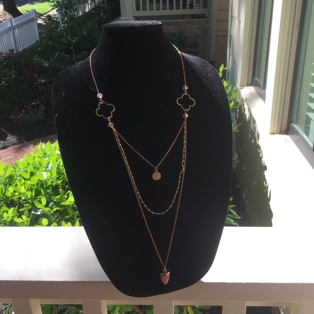 3-layer gold necklace